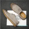 fashion men casual shoes new flats lace up male suede oxfords men leather shoes zapatillas hombre For Boys Party Boots