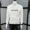 Brief Mode Pullover Männer Herbst Winter Neue Mode Marke Slim Fit Langarm T-shirt Pullover Casual Rundhals Top Mann kleidung