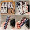 Custodie con fiori con diamanti Bling per Iphone 15 Plus 14 Pro Max 13 12 Iphone15 Placcatura di lusso Cromata Morbida TPU Metallico Trasparente Trasparente Strass Cover posteriore per cellulare