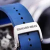 Richardmill Automatic Mechanical Watches wristwatch Watch Swiss mens Watch Rm030 Blue Ceramic Side Red Paris NTPT Dial 427 50 mm with insurance WN-7JLU