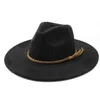 Wide Brim Hats Classical Suede 9.5Cm Fedora Hat For Women Men Church Jazz Decorate Formal Dress Ca Drop Delivery Fashion Accessories S Dhmf8