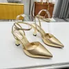 Été marque de luxe soie dames pompes talons hauts cristal femmes sandales bout pointu piste Mules Banquet chaussures pour femme sandales