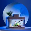 Decorazioni Geometria Anfibio Eco Fish Tank Pro Temporizzazione automatica Alimentazione Wifi Smart Box Funziona con Mijia Full Color Gamut Lighting 230915