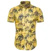 Zomer aangepast logo mode casual Hawaiiaans shirt heren hoge kwaliteit bedrukte bloemen korte mouw183P