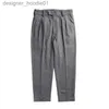 Men's Pants Red British Woolen Gurkha Formal Pants Retro Men's Casual Trousers Gray L230915