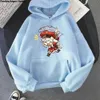 Sweats à capuche pour hommes Sweatshirts Y2K Genshin Impact - Chibi Klee avec un poisson à capuche Streetwear Kawaii vêtements esthétique surdimensionné à capuche hommes printemps régulier Haraju 230914