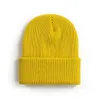 Beanie/Skull Caps DIY Aangepaste Nieuwe Koreaanse Vierkante Wol Gebreide Caps Vrouwen Mannen Skullcap Herfst Winter Merk Skullies Mutsen Baggy Meloen Cap 230914