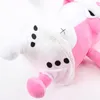 25cm urso preto e branco brinquedo de pelúcia bonito urso rosa abraço boneca de pelúcia criativo dos desenhos animados brinquedo de pelúcia livre ups/dhl