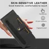 Bältesklipptelefonfodral för Samsung Galaxy Z Folding Fold2 Fold3 Fold4 Fold5 5G Outdoor Sports Magnetic Full Protective Card Slot Matte Leather Pouch Stylus Fold Shell Shell