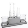 Tandborstehållare Electric Holder Stand Cup Set Shelf Badrum Tandkräm Förvaring Rack Box Tools Accessory284x