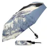 Guarda-chuvas Snow Mountain Panda Windproof Viagem Dobrável Guarda-chuva para Feminino Masculino Oito Osso Automático Impresso Parasol