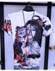 DIY T-Shirt 886 Short Sleeve T-shirt Men's European and American Foreign Trade Printing Top Summer New Chinese Style Loose