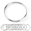 Keychains 50 100pcs Keyring Split Ring 25mm Keychain Rings Argolas Para Chaveiro Accessories For Key Porte Cle Parts339T