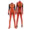 Costume a tema Anime Asuka Langley Soryu Mari Rei Ayanami Cosplay Test Tute Zentai Suit Halloween Tuta Adulti Bambini 230914