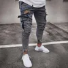 I-SHOW Jeans skinny effetto consumato da uomo Designer Jeans slim rock revival Jeans dritti da uomo hip-hop TF806271K