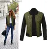 Women's Down Parkas Women's Jackets Autumn Winter Leisure Fashion Solid Women Jacket O-neck Zipper Stitching Quilted Bomber 2023 Coats L230915