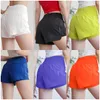 Zomer korte yogabroek antislip nep twee fitness yoga sneldrogende sportshorts damesmodetrend