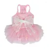 Abbigliamento per cani Tutu estivo Abito da sposa Gonna per cucciolo di gatto Chihuahua Yorkie Vestiti Pomerania Shih Tzu Maltese Bichon Barboncino Abbigliamento per animali domestici