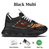 Luxury Designer Chain Reaction Men Women Shoes Rubber Suede Triple Black White Bluette Gold Red Brown Orange Blue Mens Casual Thick Bottom Trainers Platform 904