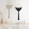 Wandtapijten Bloempot Netto Zak Macrame Handgeweven Vleermuisvorm Hangers Zachte Muur Planter Voor Plafond Decoratief