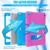 Stoere Kickstand Tablet PC Case Cases voor iPad 10.2 2021 9e 8e 7e 10.5 9.7 Air 2 Air2 Anti-drop Anti-shock 3 Lagen Stand Covers