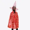 Halloween costumes Children cosplay witch witch cloak Hot gold pumpkin cloak Wizard wizard cloak