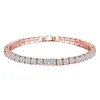 Een rij drie rijen vol diamanten zirkoon armbanden kristal van Swarovskis mode dames armband geschenken kerst Bangle266m