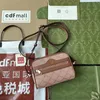 Borsa a tracolla Mini Ophidia in rafia Watersnake di design di lusso Borsa a tracolla rosa beige 7A Migliore qualità