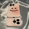 Чехлы для мобильных телефонов Halo Dyed Pink Smiling Face Подходит для чехла для телефона 14, новый чехол для iPhone 12 promax Film Case 13, жесткий чехол Q230915