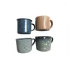 Tasses Tasse en céramique créative Style japonais personnalité petit déjeuner lait Couples maison café hommes et femmes tasses d'eau