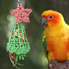 Autres fournitures d'oiseaux Jouets pour cage Intelligence Conures avec conception de cône à mâcher facile à mâcher et à saisir petit moyen