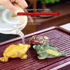 Tea Pets Golden Toad Lucky Water Cambia colore Vassoio in resina per animali domestici Decorazione da tavolo Ornamenti Set Accessori