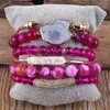 Bangle RH Fashion Boho Beaded Bracelet Jewelry Multi 6pc Stack Bracelet Bangle Sets For Women Gift 230915
