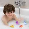 Spinning Top Light Up Floating Dinosaur Bath Toys Set for Baby Toddler Nephew in Birthday Christmas Easter Great Water Bathtub Shower Toy 230914