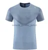 LU009 Men Yoga Outfit Gym T shirt Exercise Fitness Wear Sportwear Trainning Basketball Quick Dry Ice Silk Shirts Outdoor Tops Short Sleeve Elastic Breathable