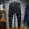 Jeans pour hommes Plus Taille Hommes Noir Joggers Pantalon à bande à la cheville Pantalon extensible avec cordon de serrage Grande taille J230915