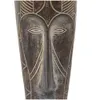 Dekorativa objekt Figurer 4 "x 24" Brown Polystone Primitive African Mask Sculpture Home Decor 230914