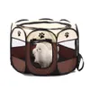 -Portable Folding Pet Tent Dog House Cage Cat Playpen Puppy Kennel Easy Operation Octagon Fence286M