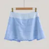 LU-1278 Женская быстросохнущая плиссированная теннисная юбка Спортивная одежда на подкладке Женская юбка для бега и фитнеса Женская юбка для бега