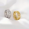 Anneaux de mariage Bague de mode 316L Bague en acier inoxydable Anillo Ringen Mujer femmes anneaux Bague Couple correspondant bijoux cadeaux de mode ne se fanent pas 230915