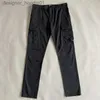 Calças masculinas mais novo vestuário tingido calças de carga uma lente bolso calça ao ar livre calças táticas soltas tamanho M-XXL CP L230915