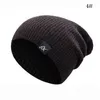 Czapki czapki/czapki czapki zimowe unisex ciepłe swobodne kapelusze czapki zewnętrzne czapki wełniane męskie litera litera stała kolor mody Hip Hap Hats 230914