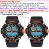 Smael regarde des hommes Military Army Watch LED Digital Mens Sports Wristwatch Maly Gift Analog Shock Watch Relogie Masculino Reloj Ly19313S