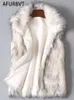 Fourrure Femme Fausse Fourrure Hiver Fausse Fourrure Femmes Gilet Manteau Lâche Chaud Femmes Gilet Épaissir Hiver Veste Sans Manches Femme Blanc 230915