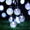 100 LEDs Lichtslingers met update op afstand Zonnepaneel Multi-stijl Bubble Ball Star Fairy Light Strings 8 Werkmodus Buiten Kerst LL