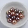 Loose Gemstones Good Luster 10-11mm Natural Purple Edison Round Freshwater Pearl Beads For Jewelry Making