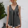 Damestanks Zomermode Dames Top Los mouwloos effen kleur vest