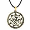 Pendentif Colliers Chengxun Mode Unique Hommes Collier Symbole du Soleil Charme Géométrique Chaîne Noire Bonne Chance Bijoux