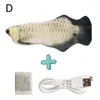 Giocattoli per gatti 30CM Giocattolo elettronico per animali domestici Simulazione di ricarica USB elettrica che rimbalza pesce per masticare il cane Giocare a mordere Forniture295v