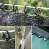 Crochets Rails utiles pour serre, ligne de clôture de cour, crochet pour rideau, étagère, filet d'ombrage, pare-soleil agricole fixe 281i